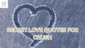 Secret love quotes for crush