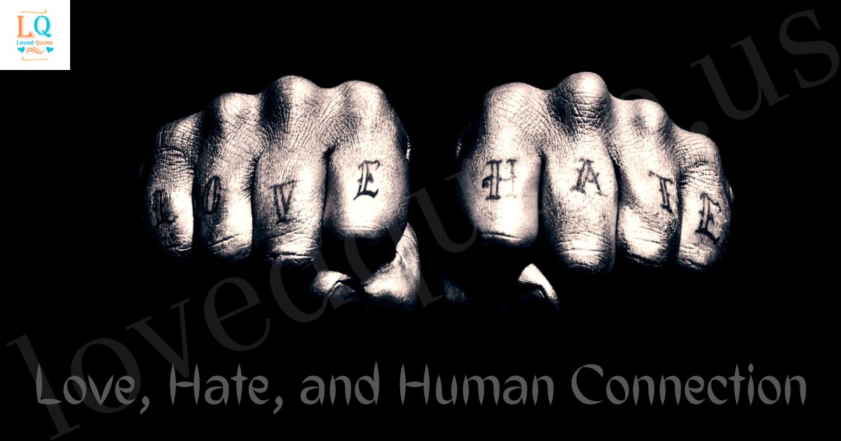 Love, Hate, and Human Connection