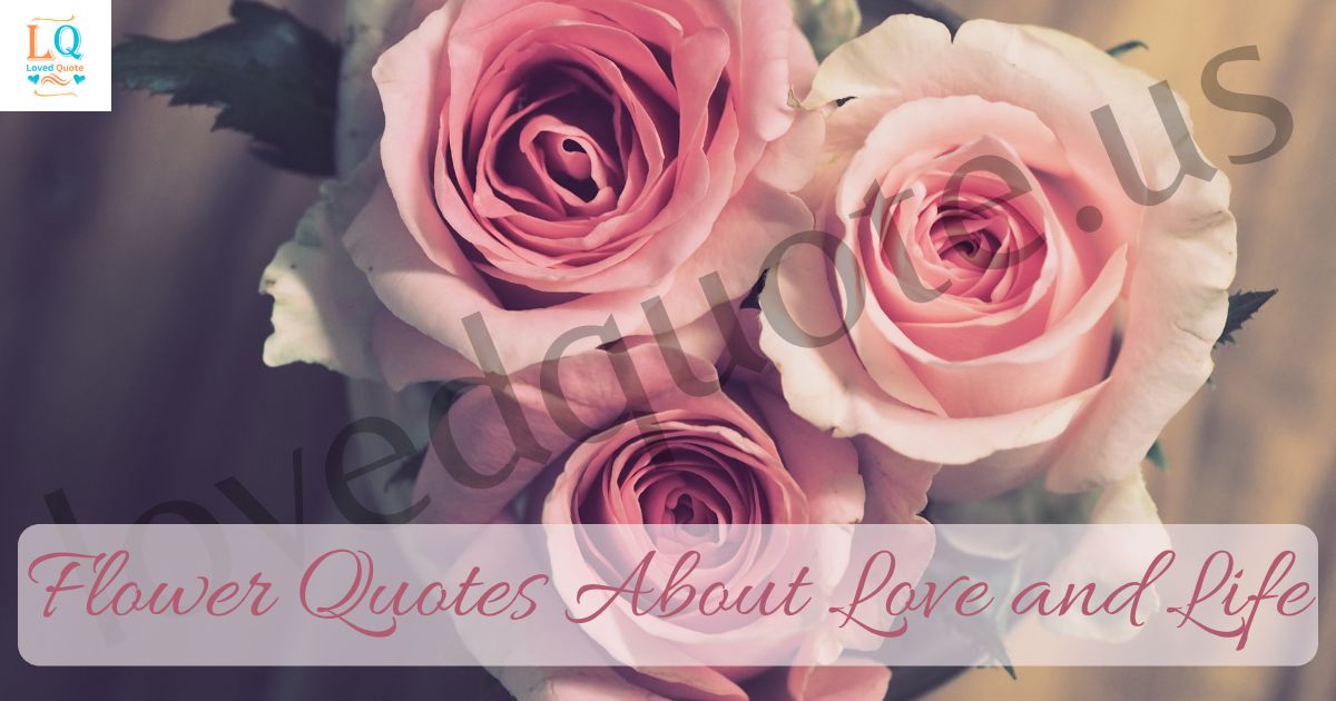 Flower Quotes About Love and Life